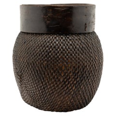 Antique Chinese Woven River Basket, c. 1900