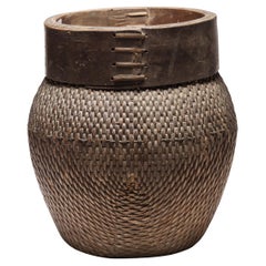 Chinese Woven River Basket, circa 1800