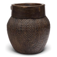 Chinese Woven River Basket, circa 1900