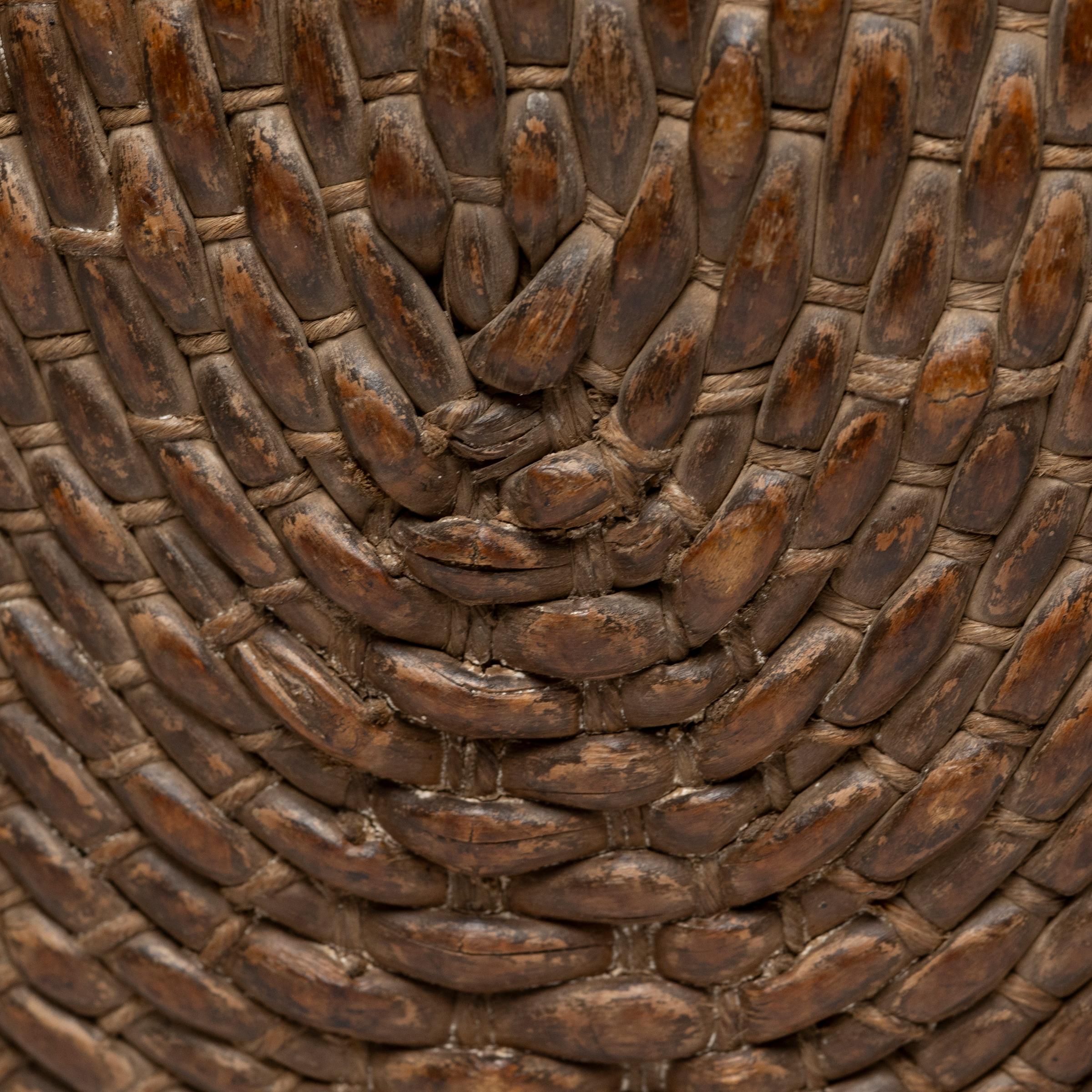 Chinese Woven River Basket, circa 1900 In Good Condition For Sale In Chicago, IL