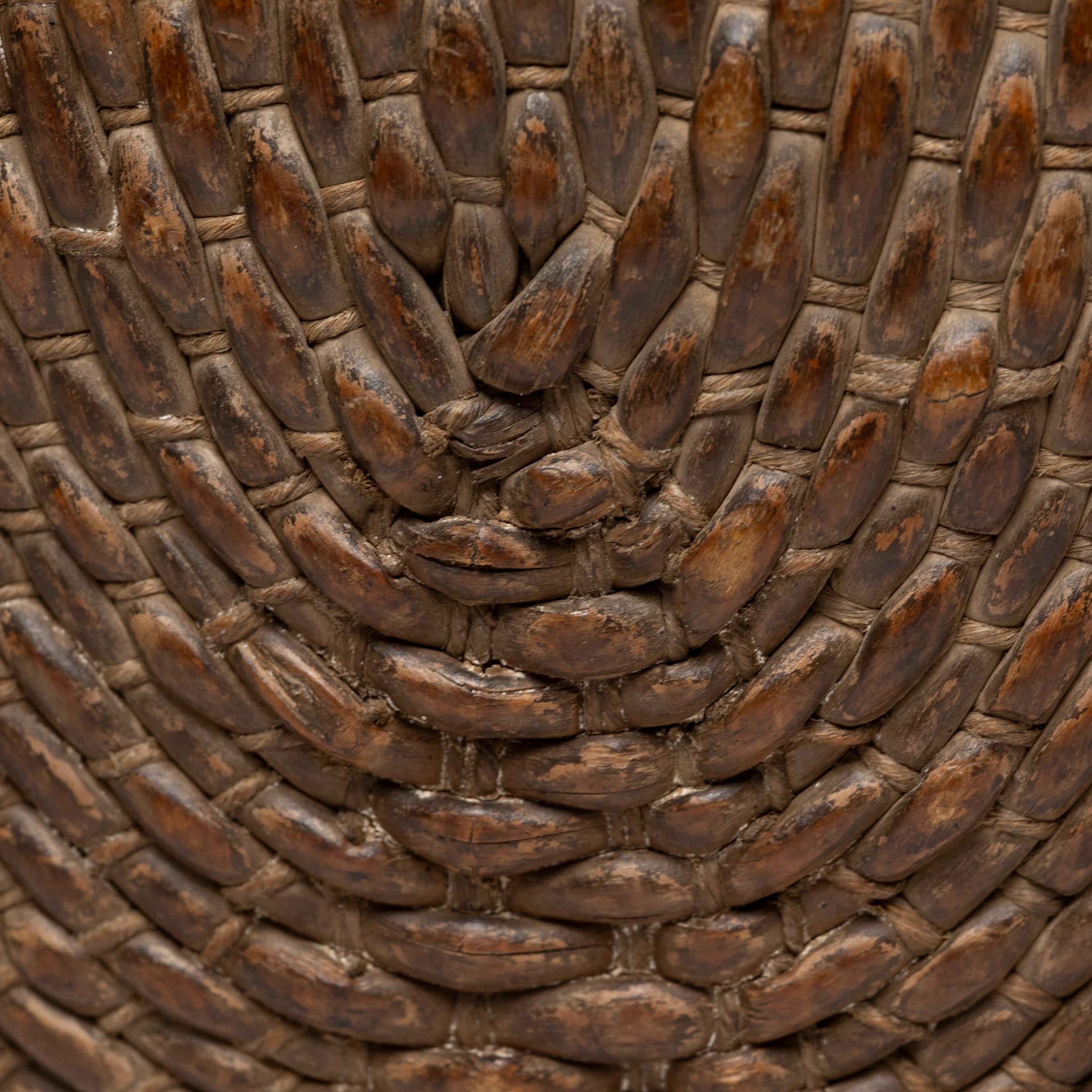 Hand-Woven Chinese Woven River Basket, circa 1900
