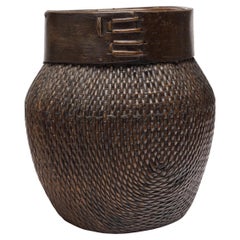 Panier de rivière chinois tissé, vers 1900