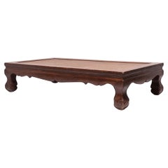 Méridienne à plate-forme chinoise du 19ème siècle avec pieds à volutes Ruyi