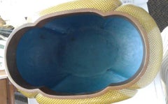 Chinese Yellow Cloisonné Bowl