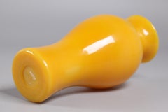 Chinese Yellow Peking Glass Vase, 19th Century