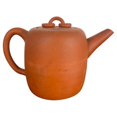 Antique Chinese Yixing Terracotta Teapot, circa 1900 China Qing Period