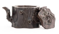 Chinese Yixing Zisha Plum Tree Trunk Teapot