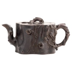 Chinese Yixing Zisha Plum Tree Trunk Teapot