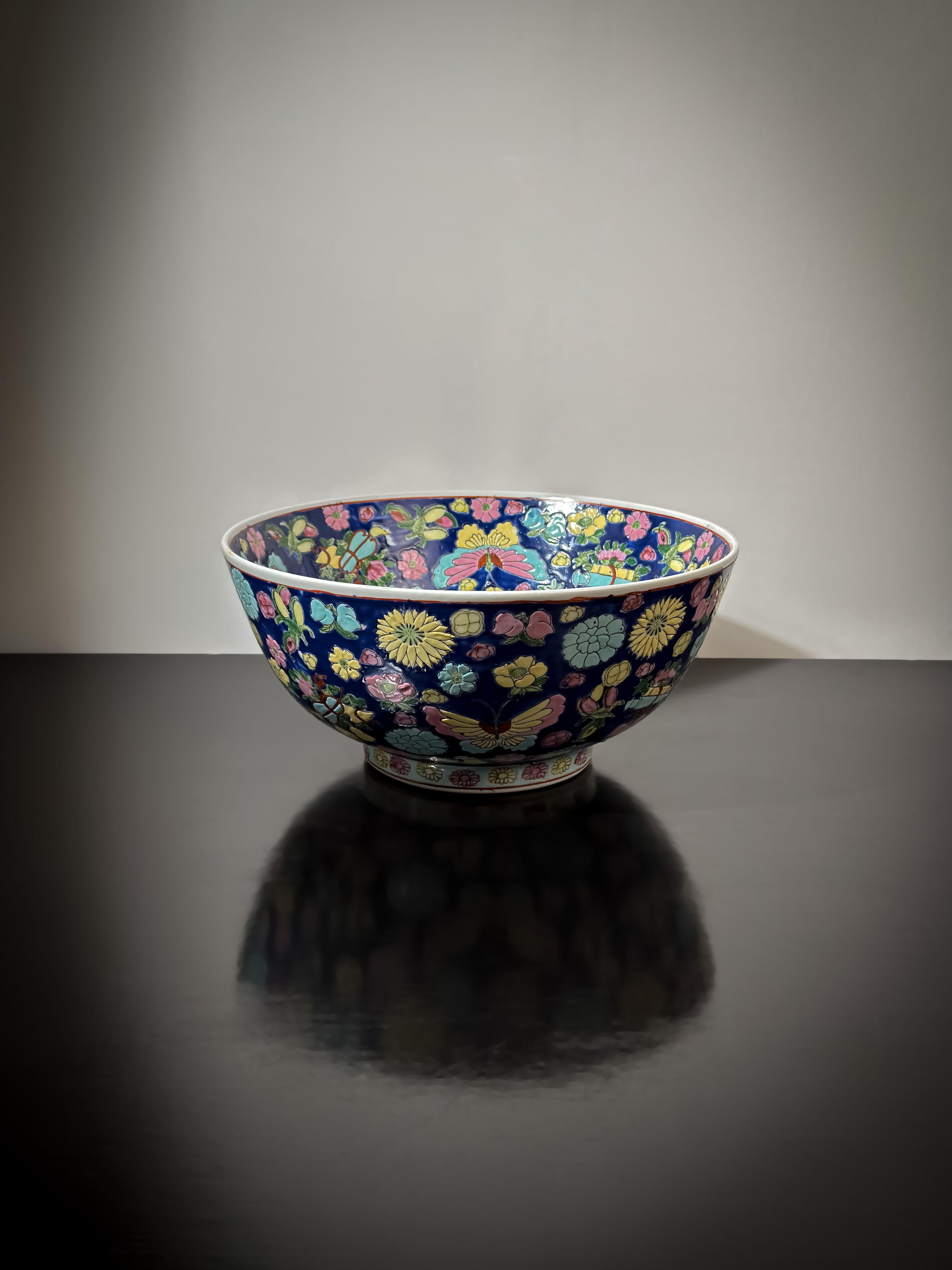 Ponchera de porcelana familiar china 