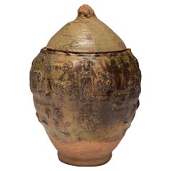 Antique Chinese Yuan Drip Glazed Offering Jar, c. 1350