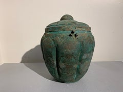 Chinese Yuan Dynasty Bronze Lotus Jar, 14th Century, China
