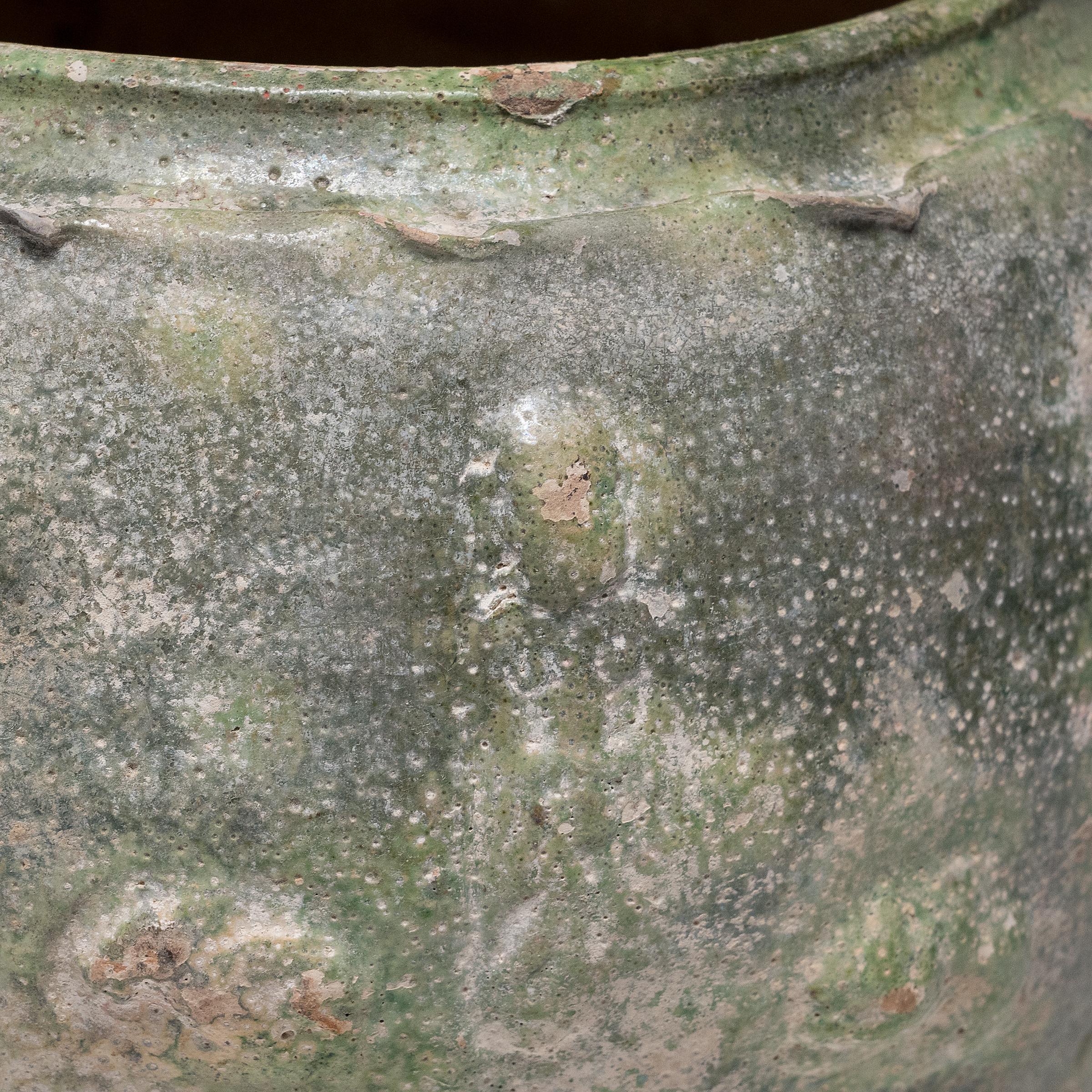 Jarre à offrandes chinoise à glaçure verte Yuan, c. 1350 Bon état - En vente à Chicago, IL