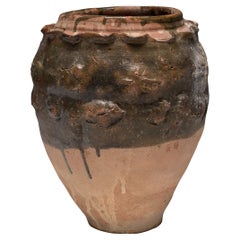 Chinese Yuan Green Glazed Zodiac Jar, c. 1350