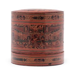 Burmese Yun Lacquer Betel Box, c. 1900