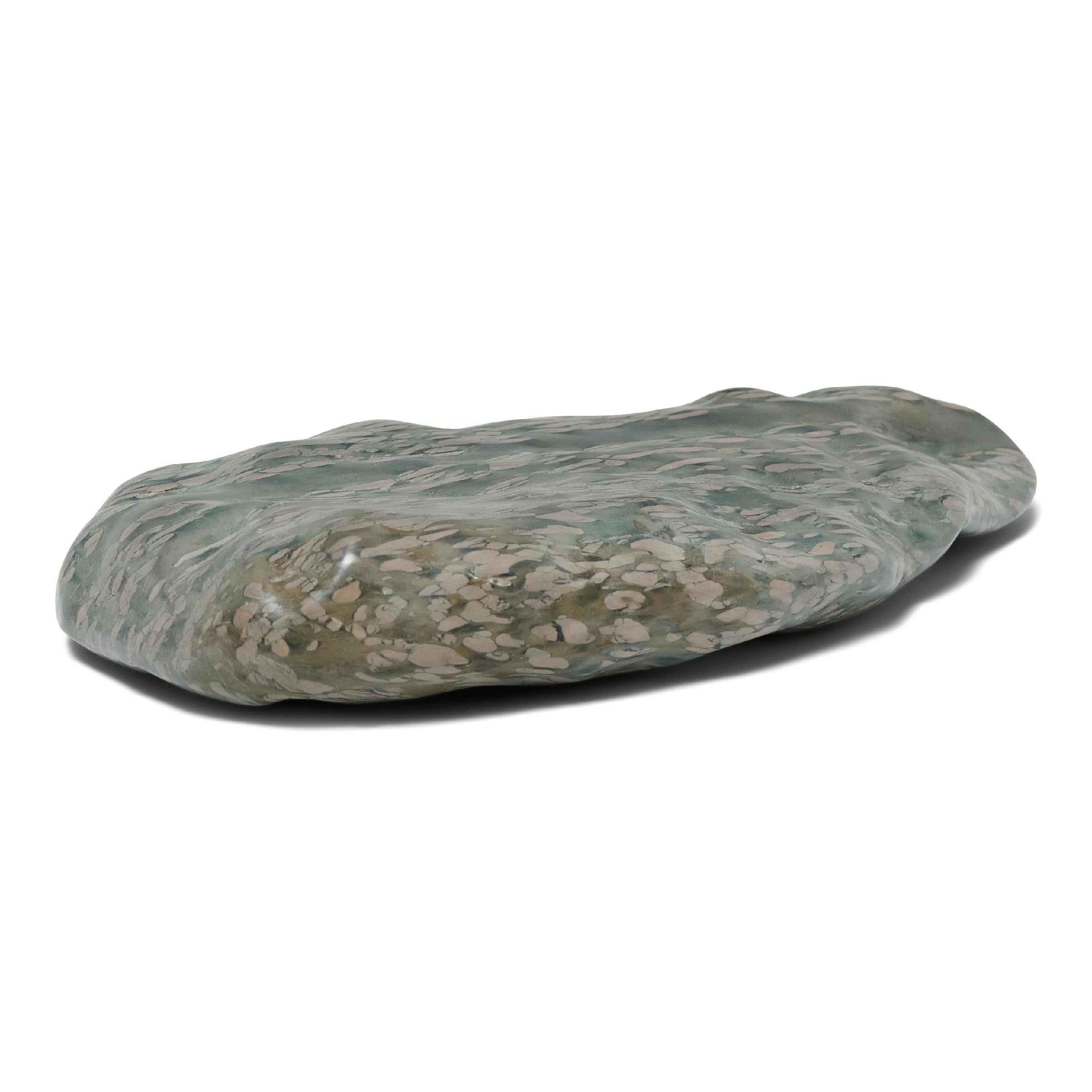 Organic Modern Chinese Zhenzhu Meditation Stone For Sale