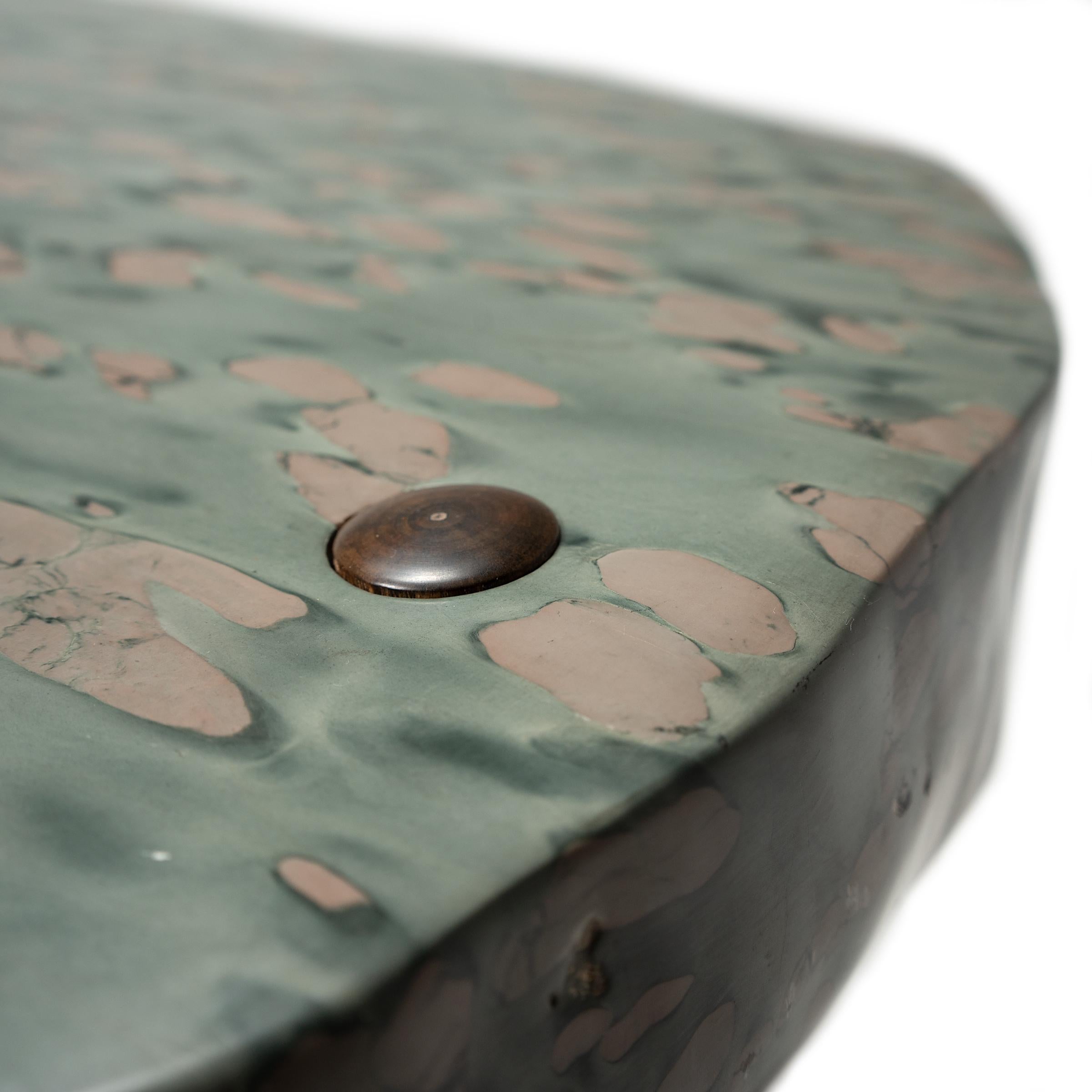 Chinese Zhenzhu Meditation Stone Table In Good Condition In Chicago, IL