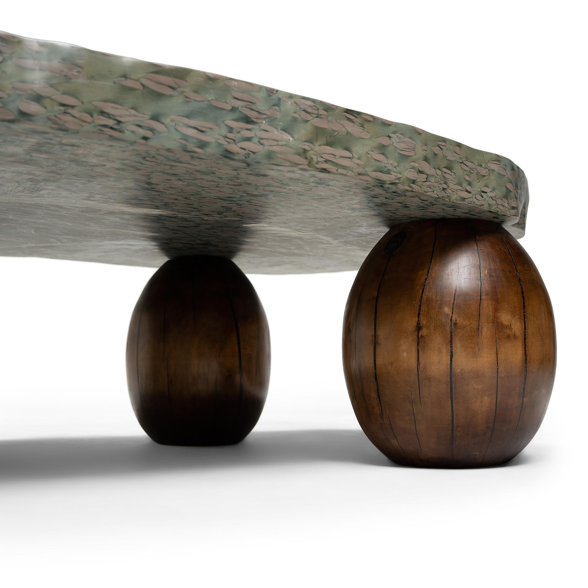 Chinese Zhenzhu Meditation Stone Table 1