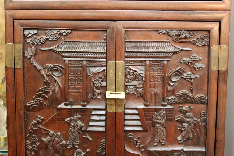 Chinese Zitan Wood with Hatchets at 1stDibs