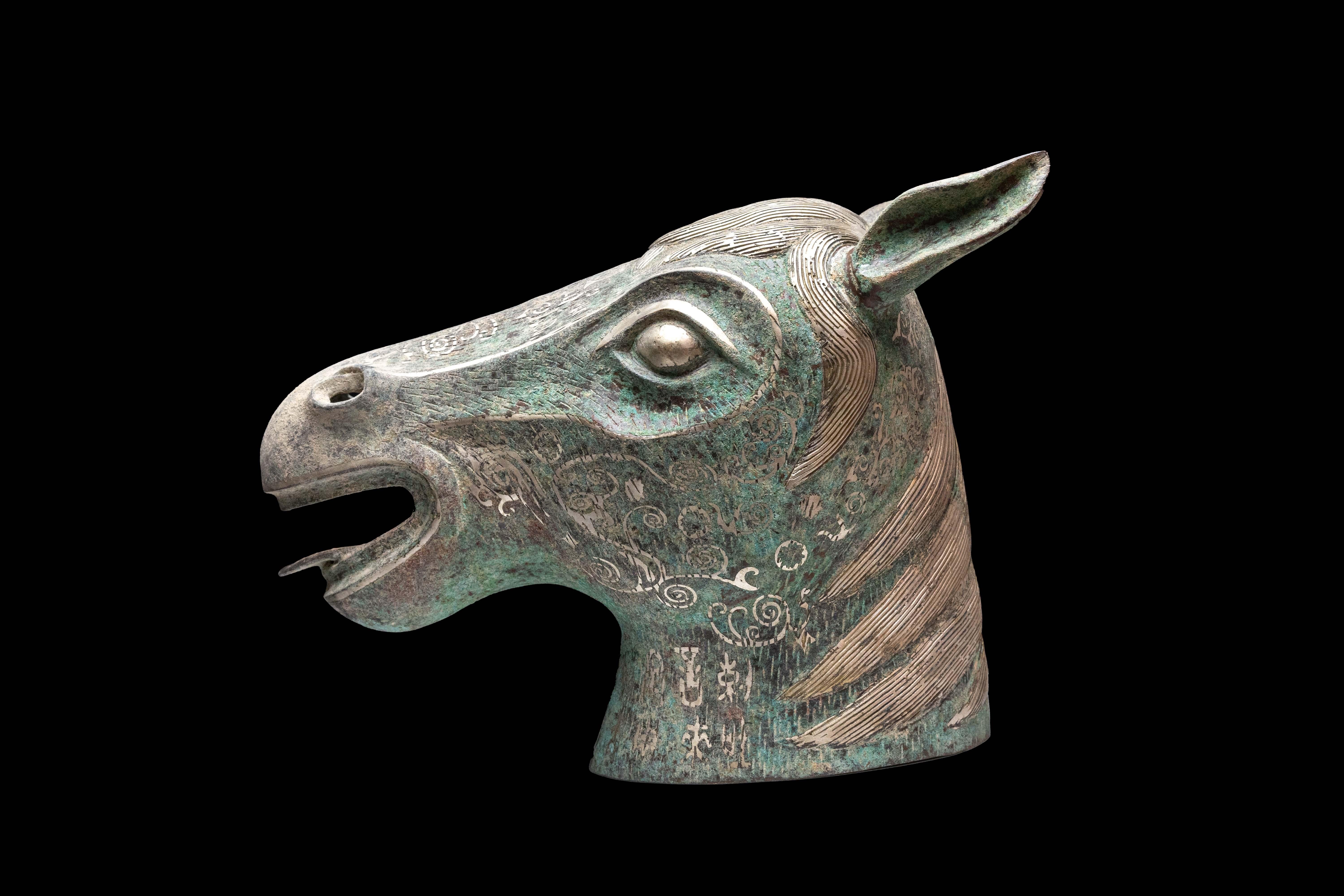 Asiatique Tête de cheval du zodiaque chinois