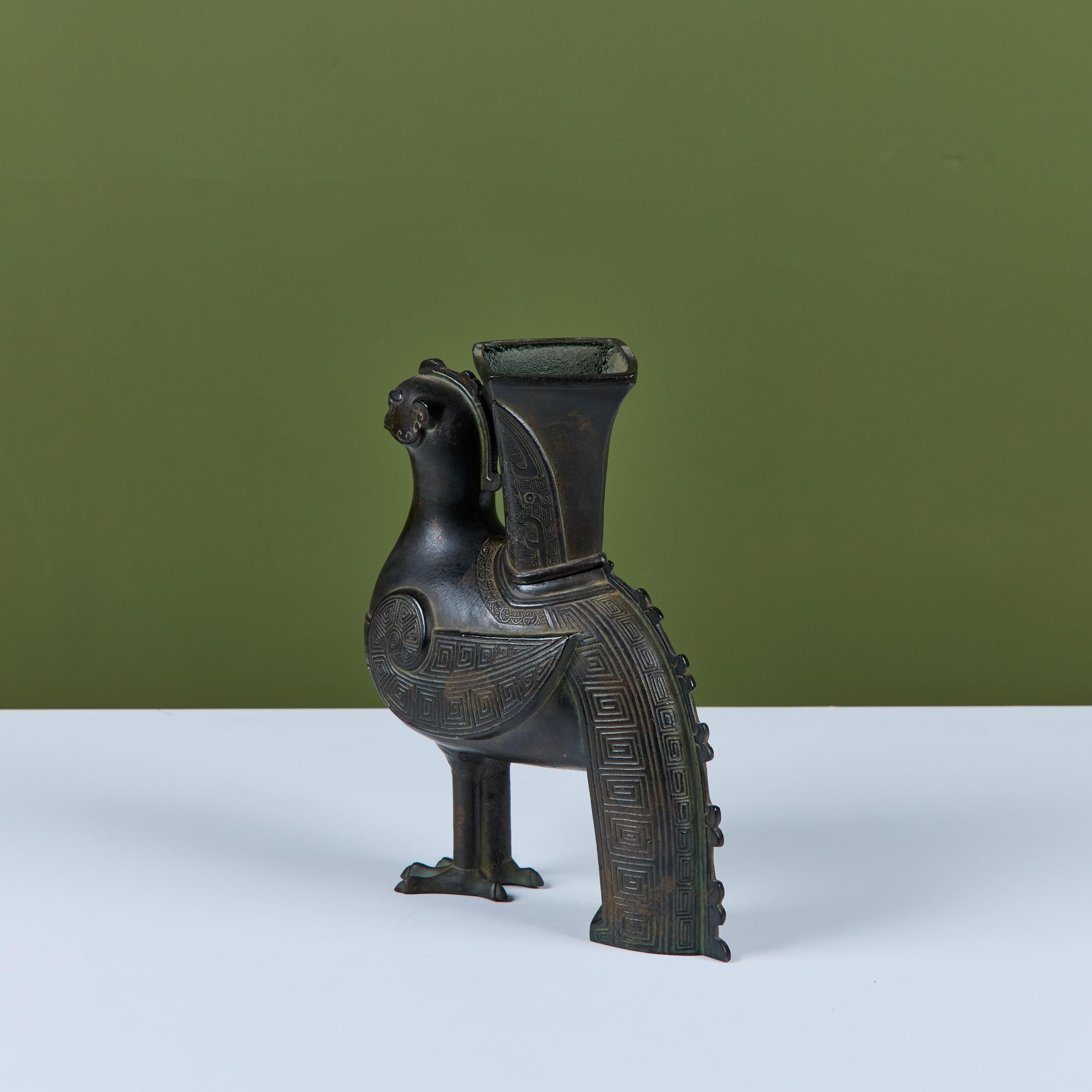 Chinese Zun Rooster Vessel For Sale 4