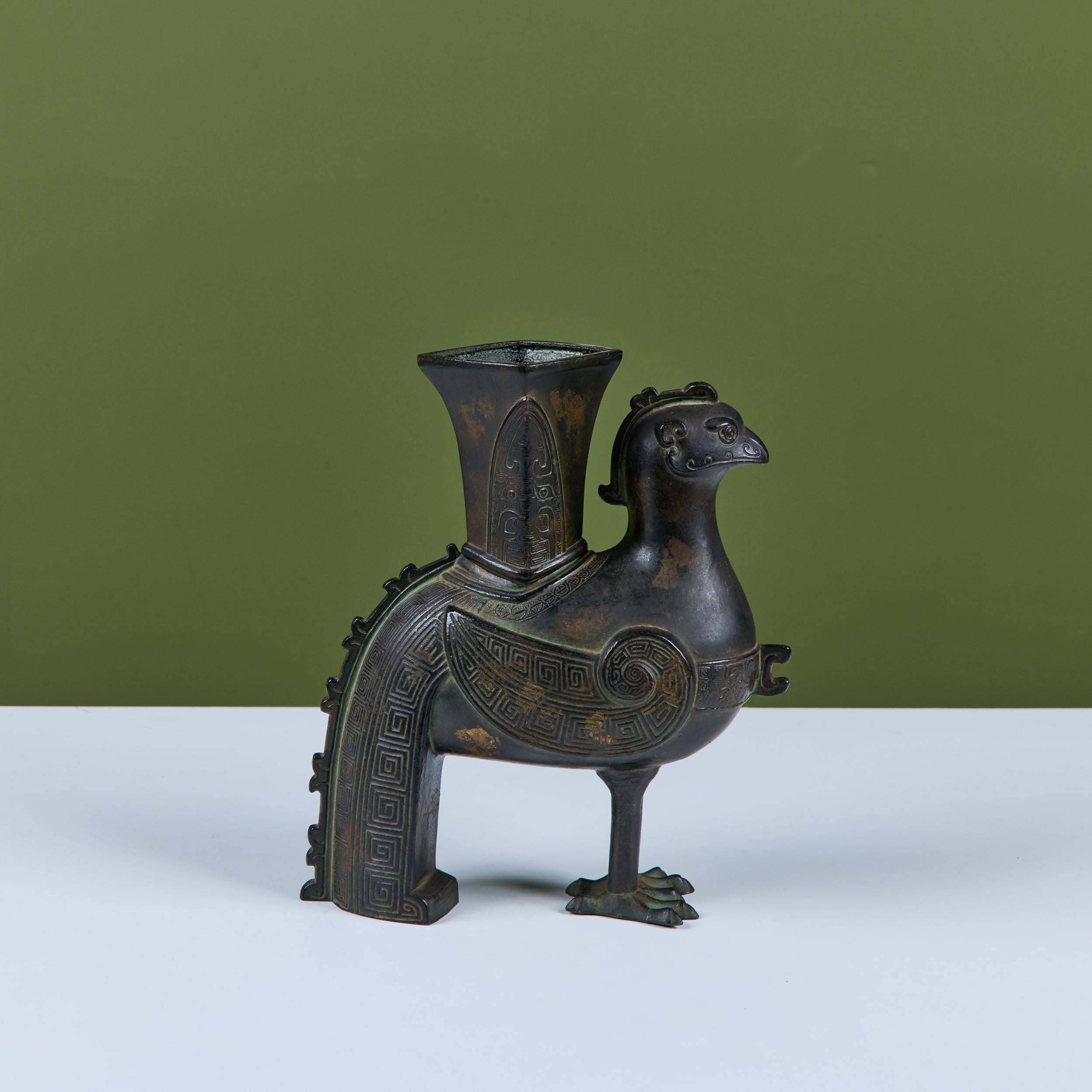 Chinese Zun Rooster Vessel For Sale 7