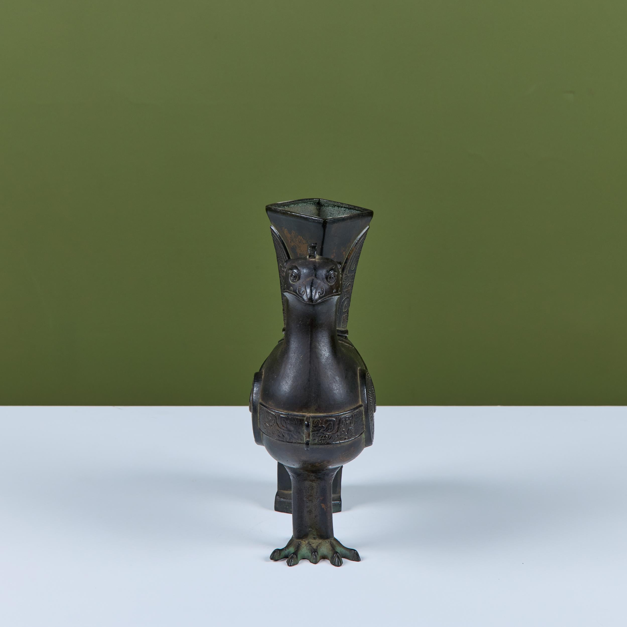 Chinese Zun Rooster Vessel For Sale 1