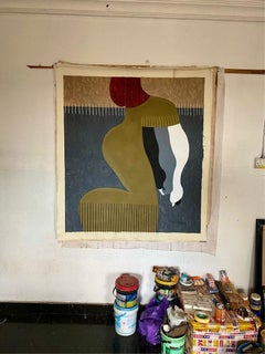 Aids - Painting, Acrylic and pastel on canvas