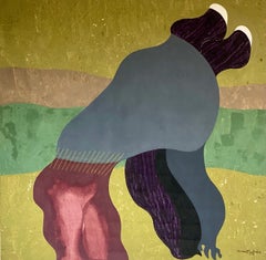 The Lord is Their Shepherd… - Painting, Acrylic and pastel on canvas