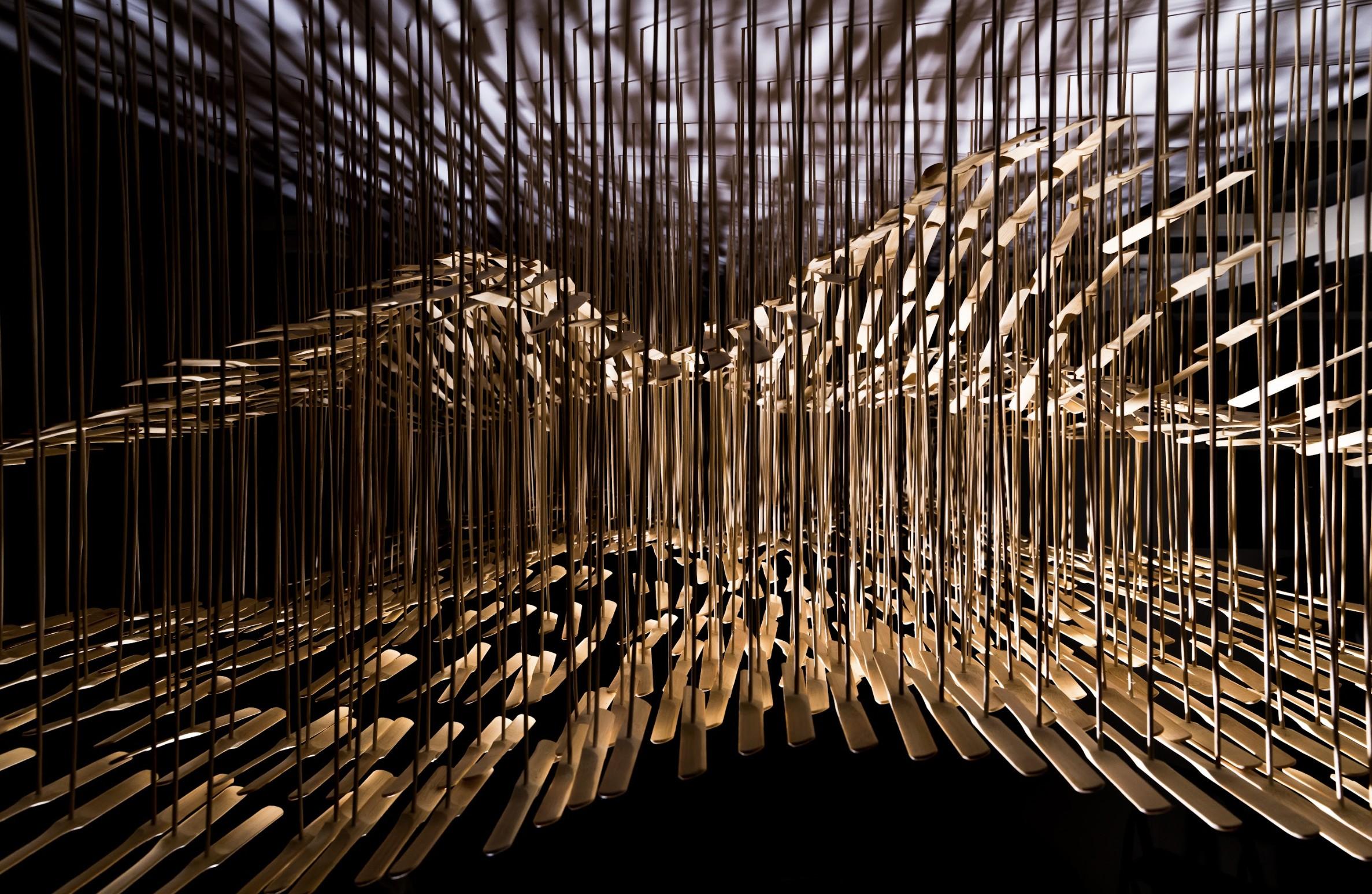When Mountains meet the Ocean - Sculpture by Chingke Lin