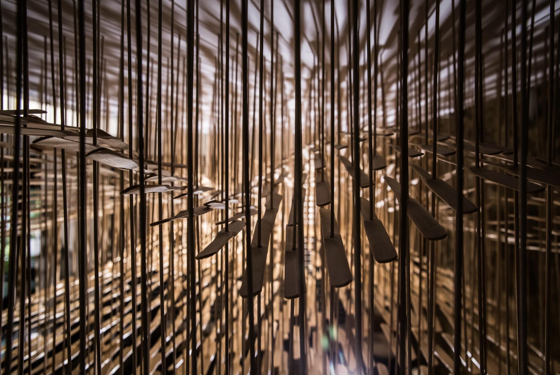 When Mountains meet the Ocean - Abstract Sculpture by Chingke Lin