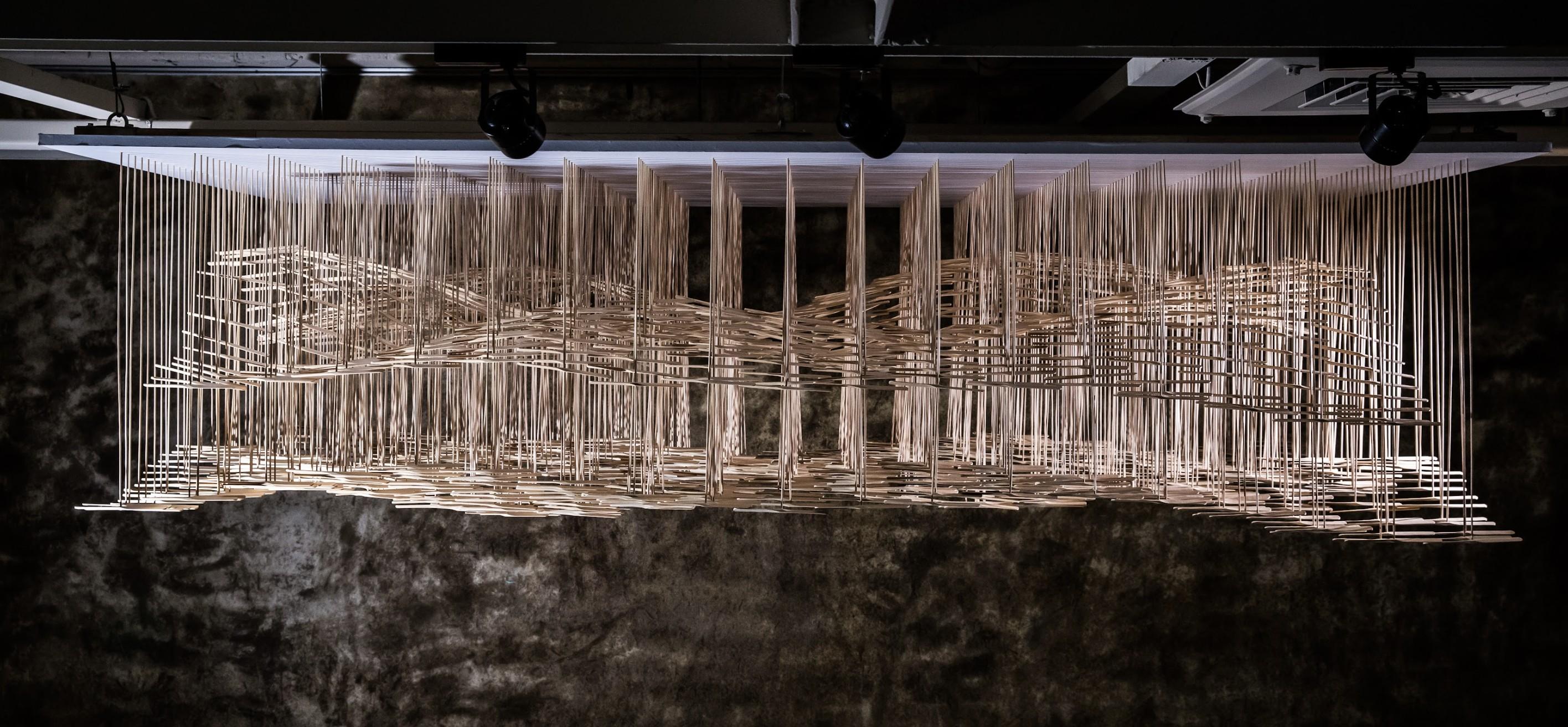Chingke Lin Abstract Sculpture - When Mountains meet the Ocean