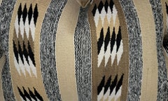 Chinle Navajo Indian Weaving Bolster Pillows, Pair