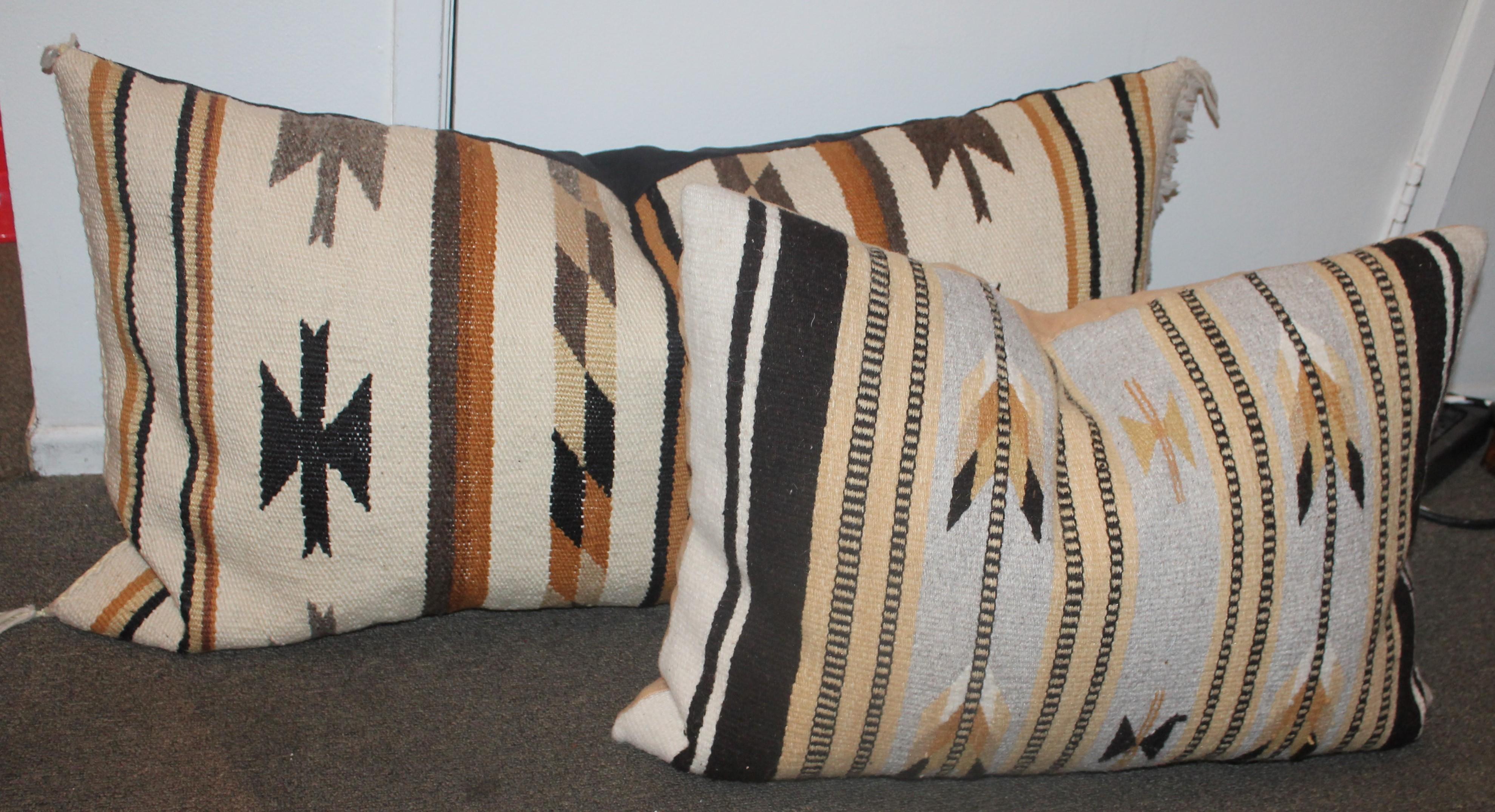 Other Chinle Navajo Indian Weaving Pillows, Collection of Four For Sale