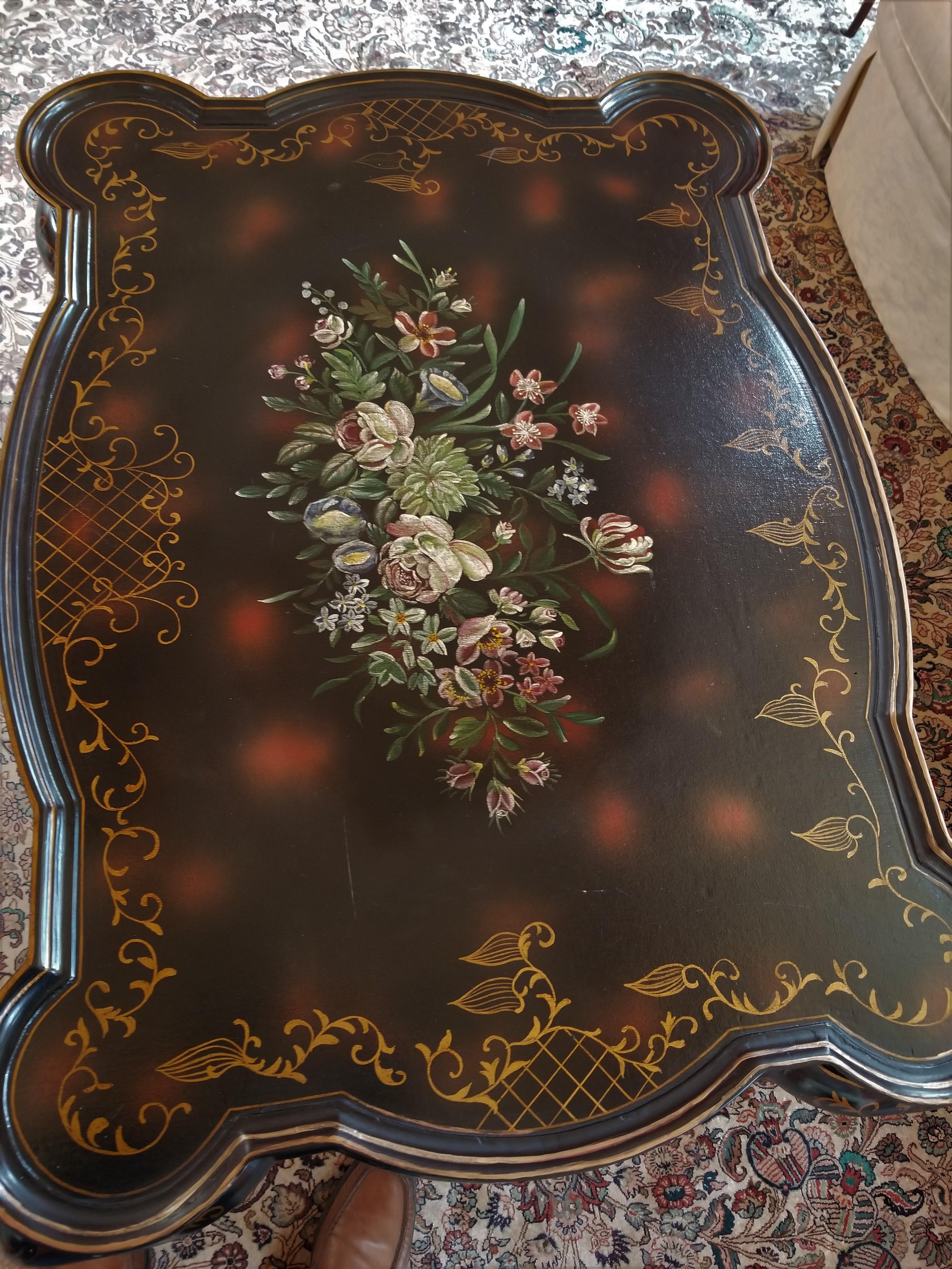 Chinese Chinnoiserie Regency Style Coffee Table, 20th Century