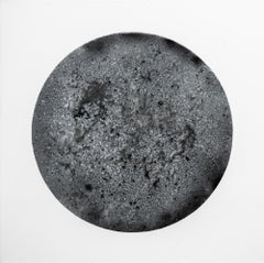 "CHONDRITE 06 - BLUE" Gestural abstraction, Spray paint, Splatter, Scratches