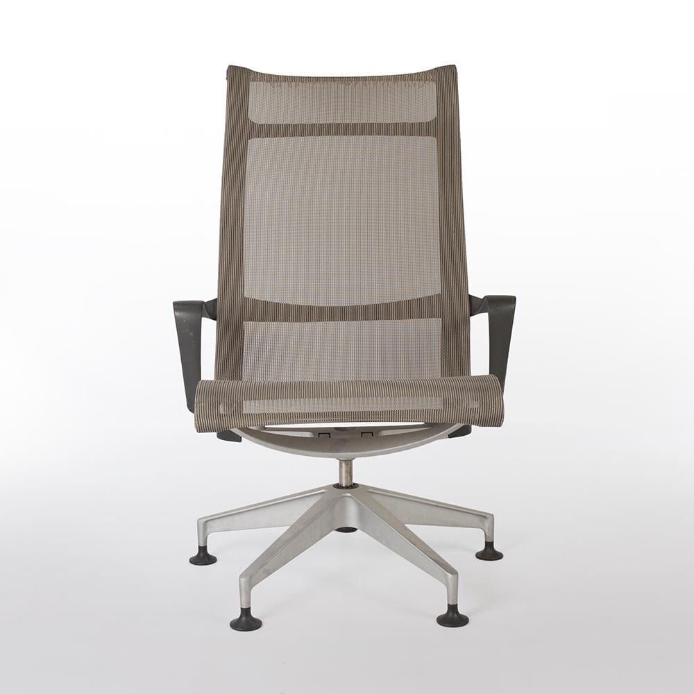 American ‘Chino’ Herman Miller Studio 7.5 Setu Lounge Chair and Ottoman