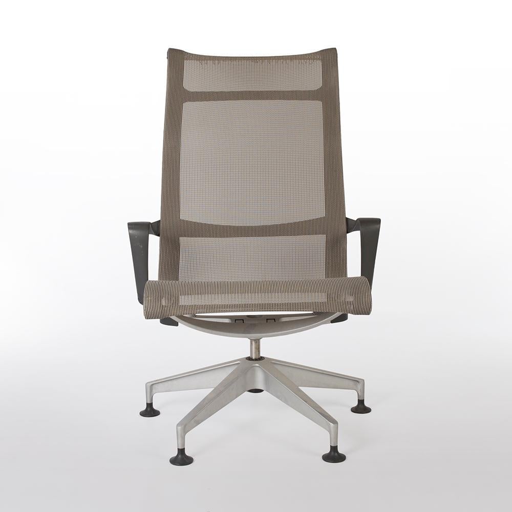 American ‘Chino’ Herman Miller Studio 7.5 Setu Lounge Chair and Ottoman For Sale