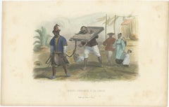 Chinois Condamné à la Cangue: Depiction of East Asian Corporal Punishment, 1860