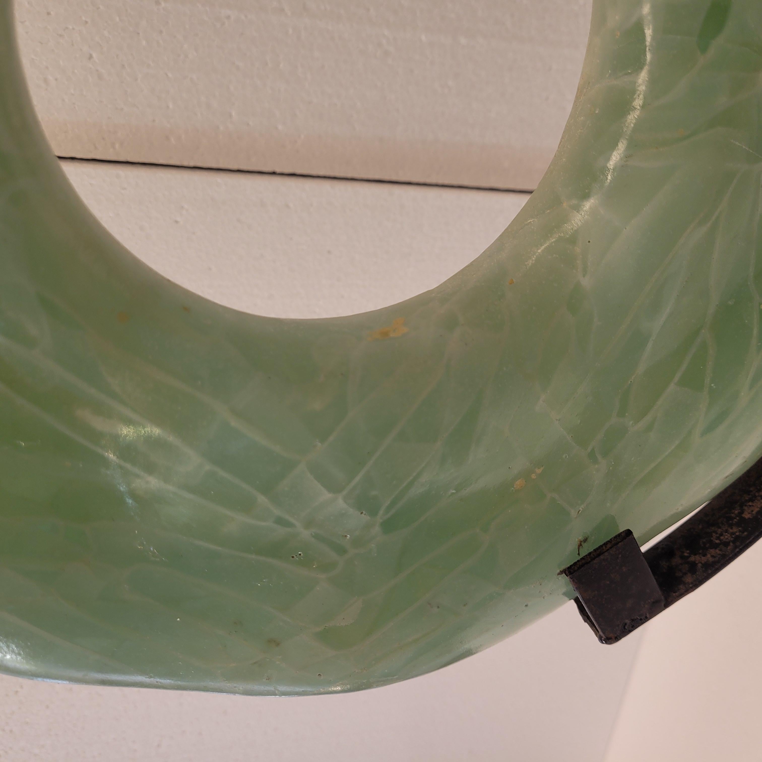 Sculpture de disque bi céladon vert de Chinois, minéraux et forgeage en vente 7