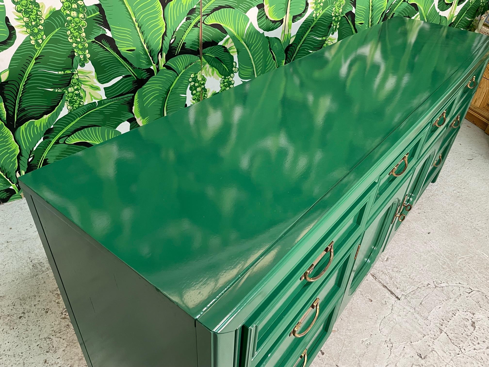 green lacquer dresser