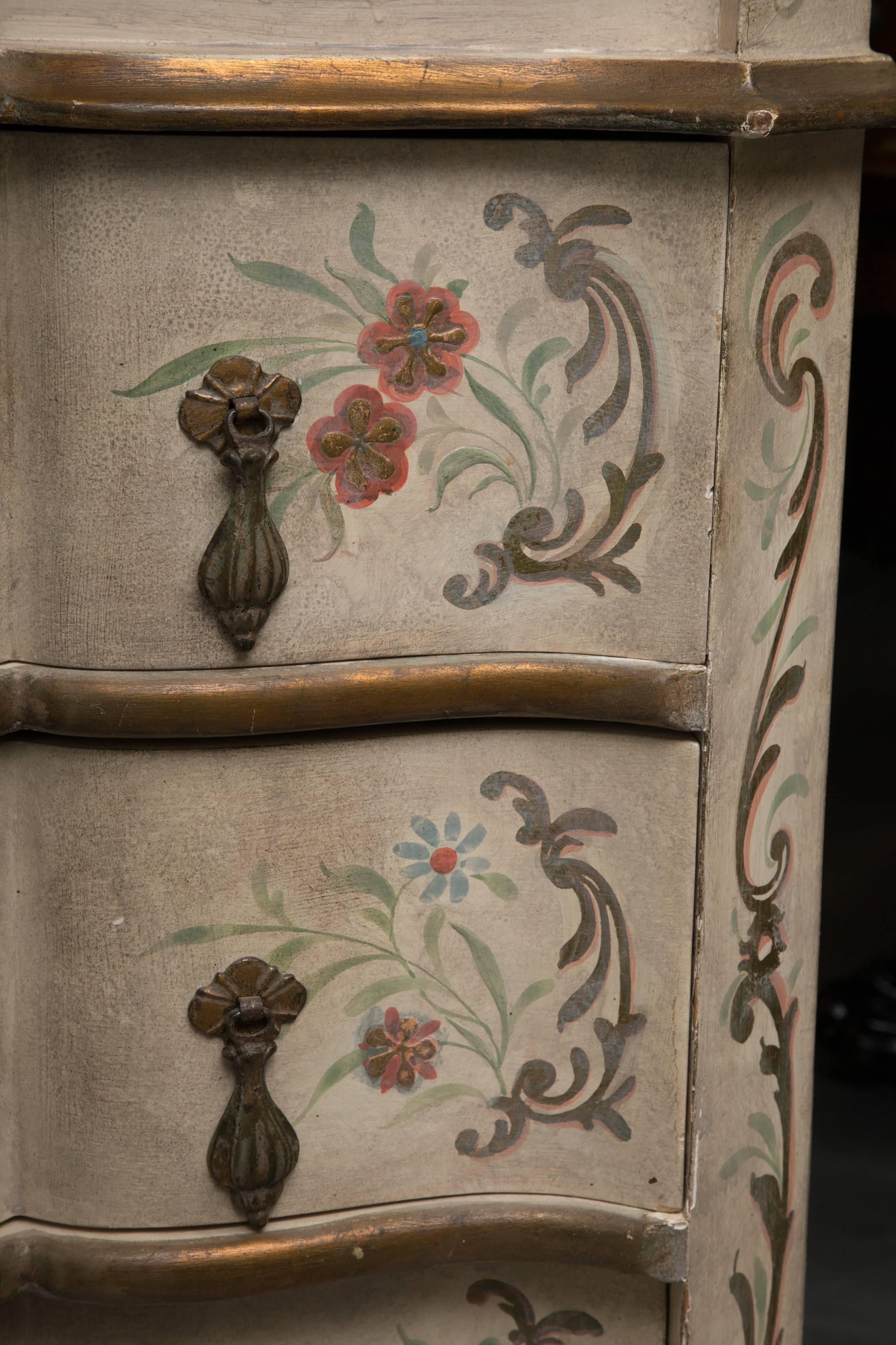 Chinoiserie and Cream-Painted Italian Queen Anne Style Secretary 3