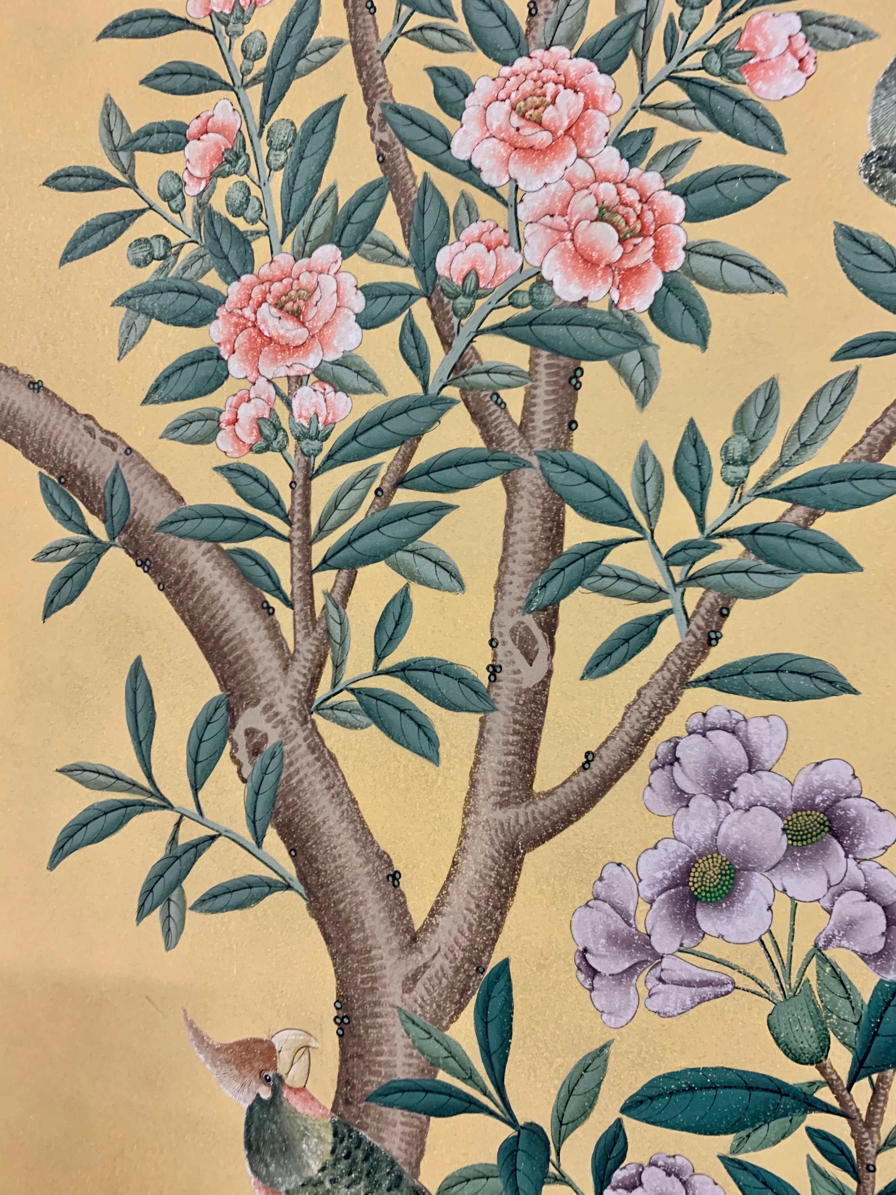 Chinoiserie Asian Painting on Board 3