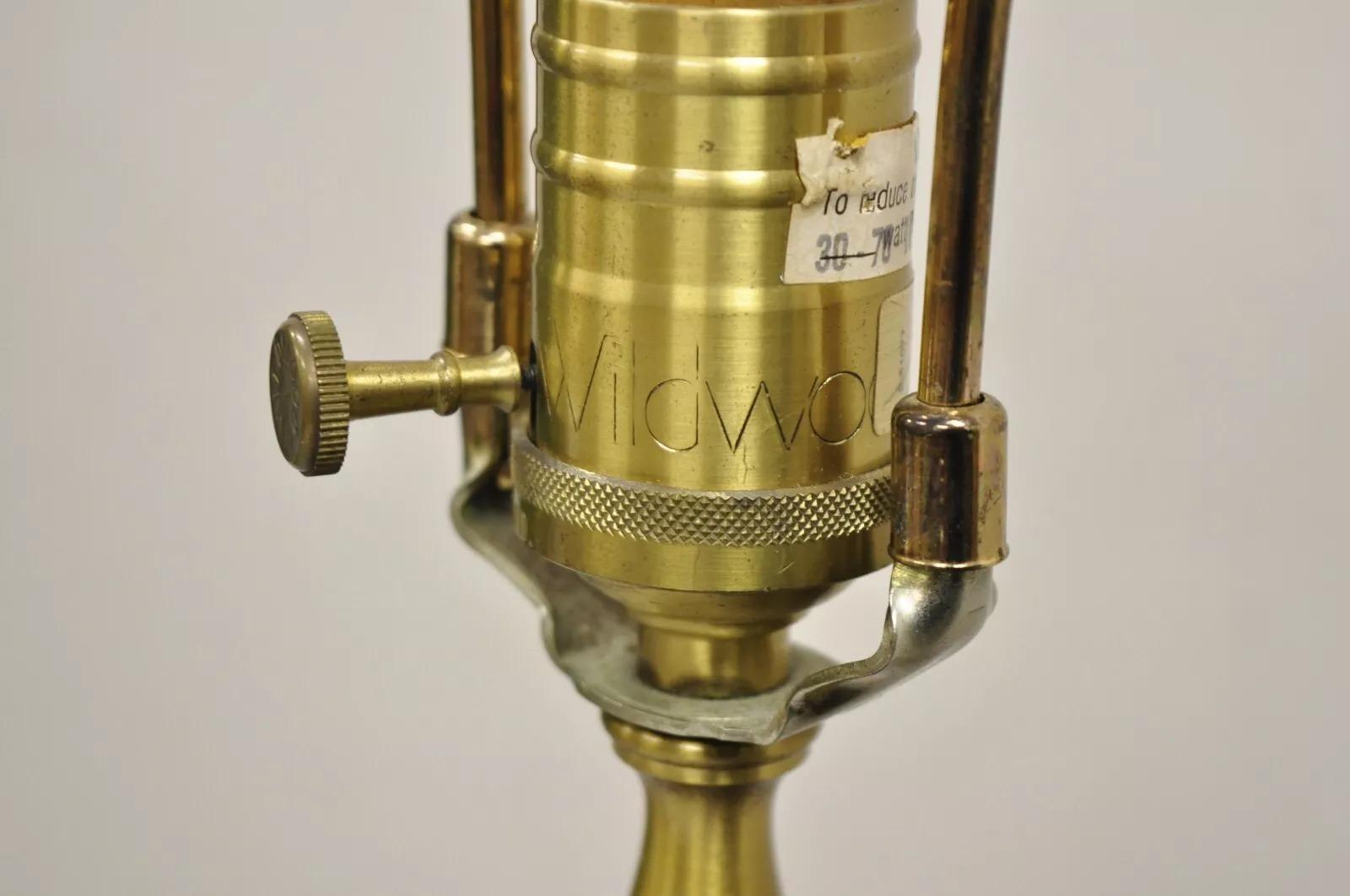 Paire de lampes de bureau Censor en bronze vert chinoiserie asiatique par Wildwood en vente 1