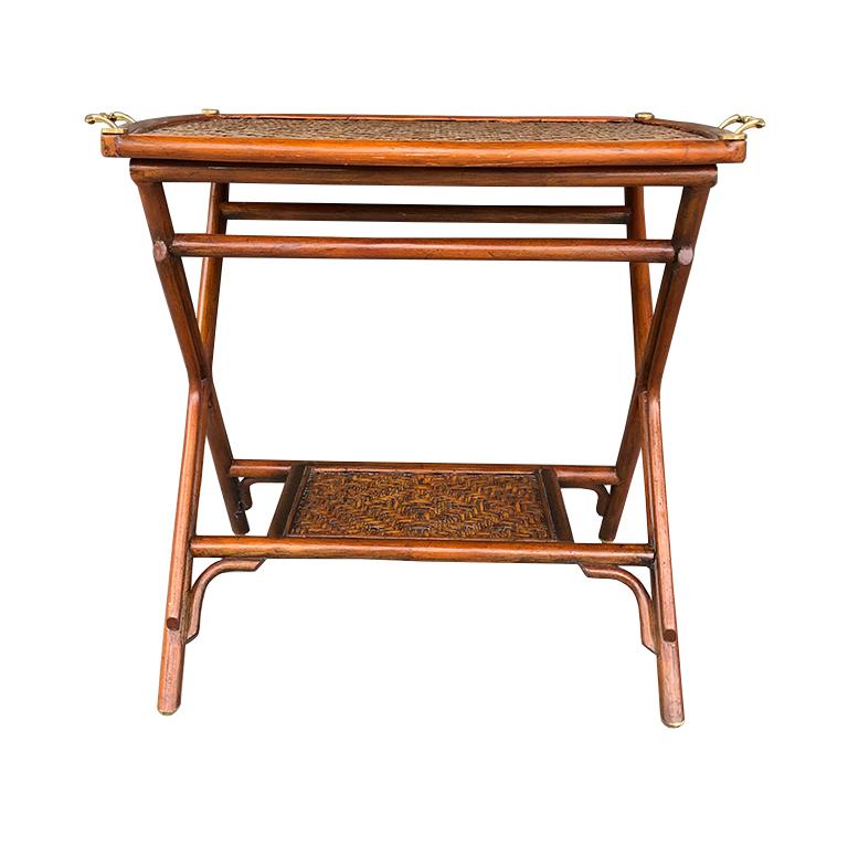 vintage bamboo tray table