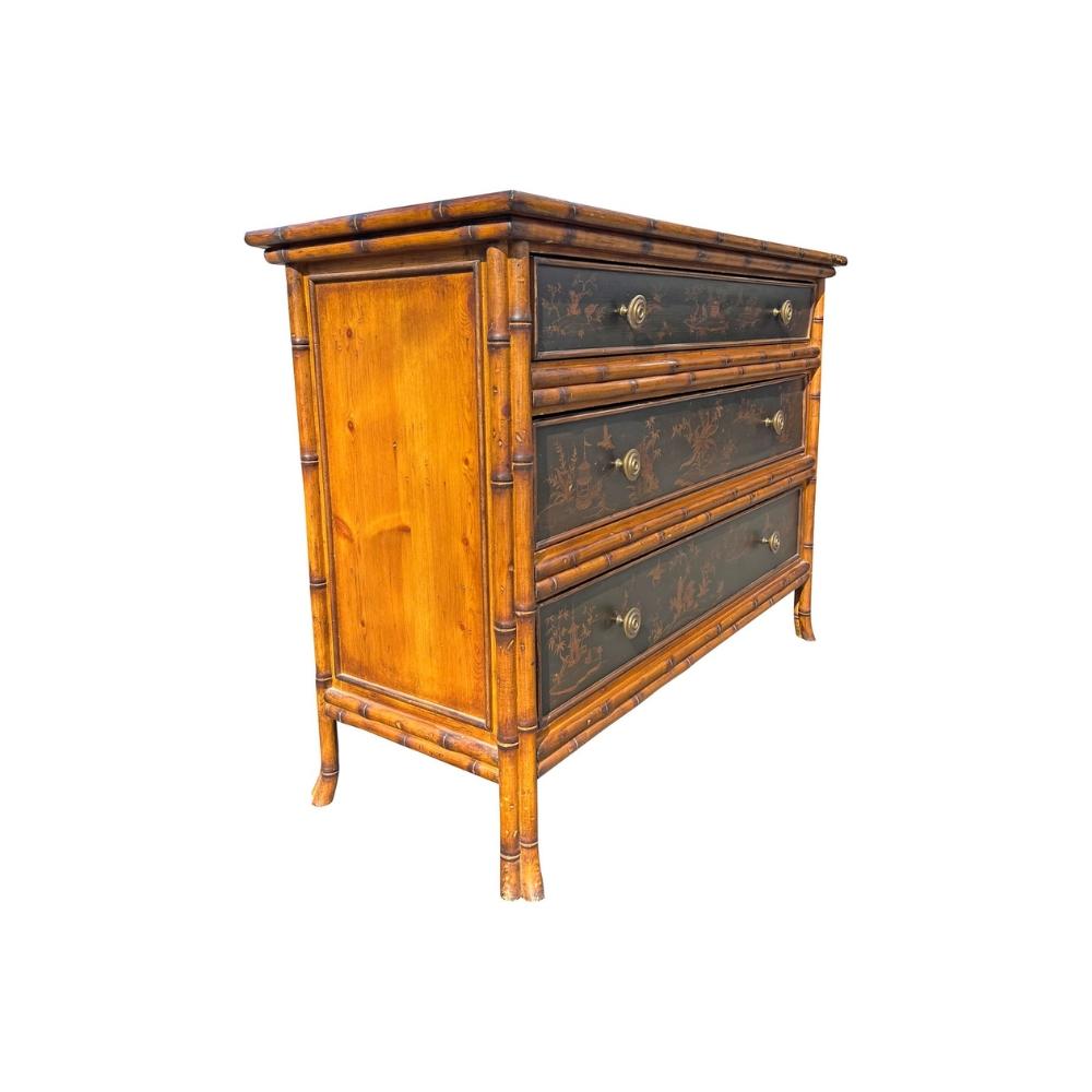 Chinoiserie Bambus Stil Kommode oder dekorativen Schrank Asian Style im Angebot 7