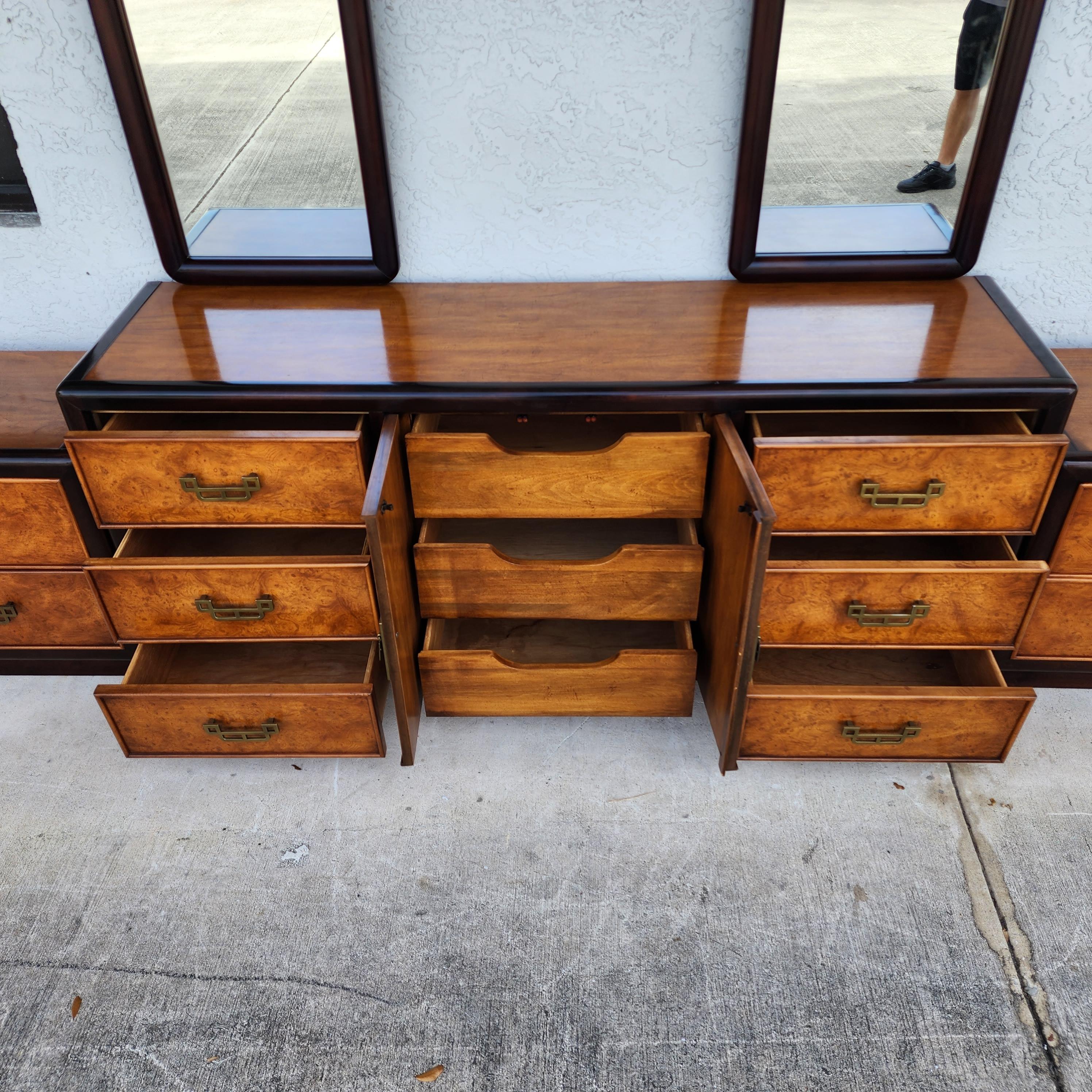 Chinoiserie Bedroom Set by DIXIE FURNITURE In Good Condition For Sale In Lake Worth, FL