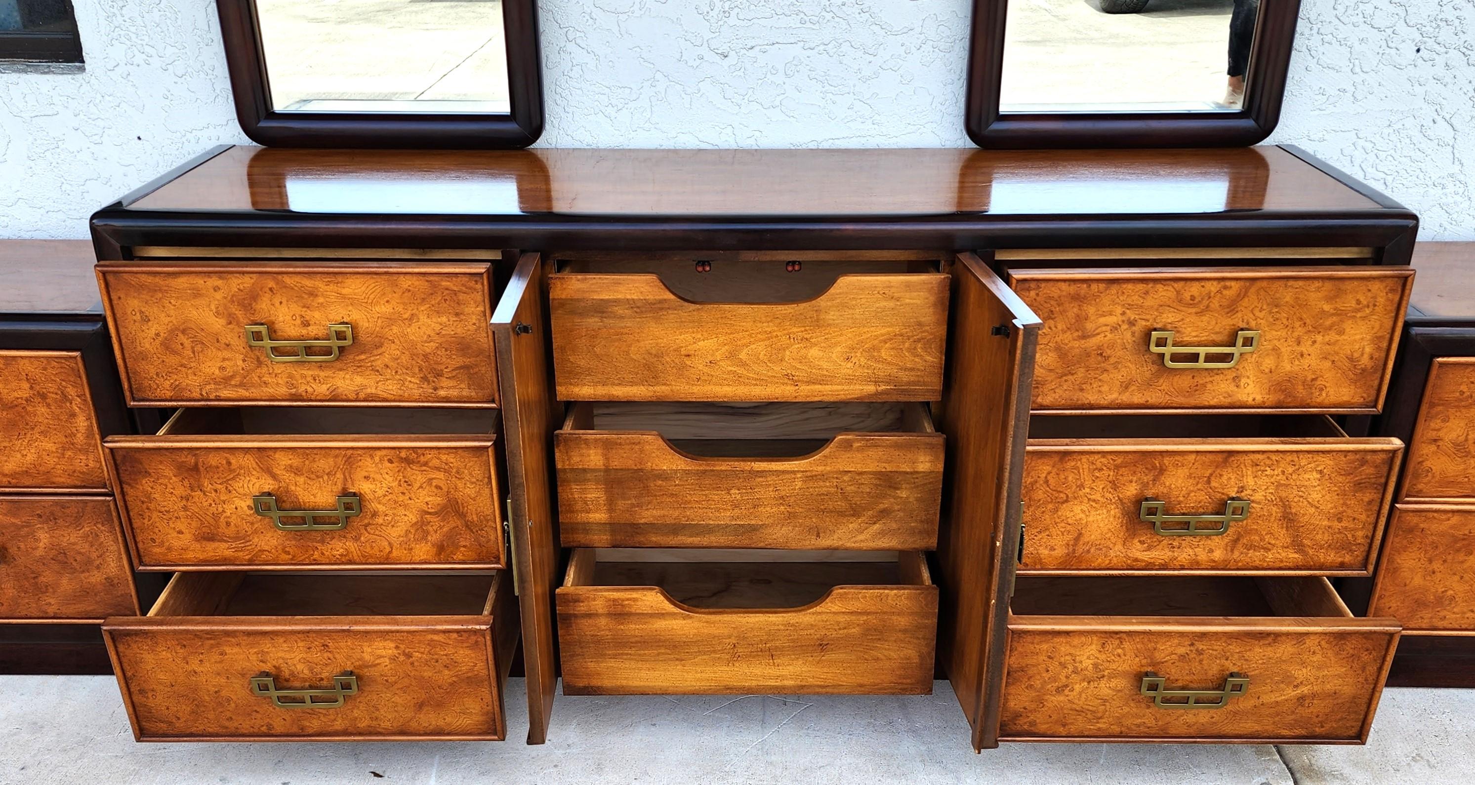 Late 20th Century Chinoiserie Bedroom Set by DIXIE FURNITURE For Sale