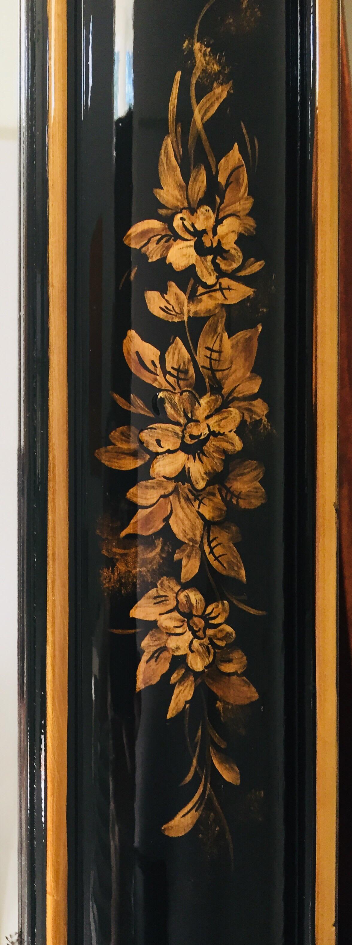black and gold mirror frame