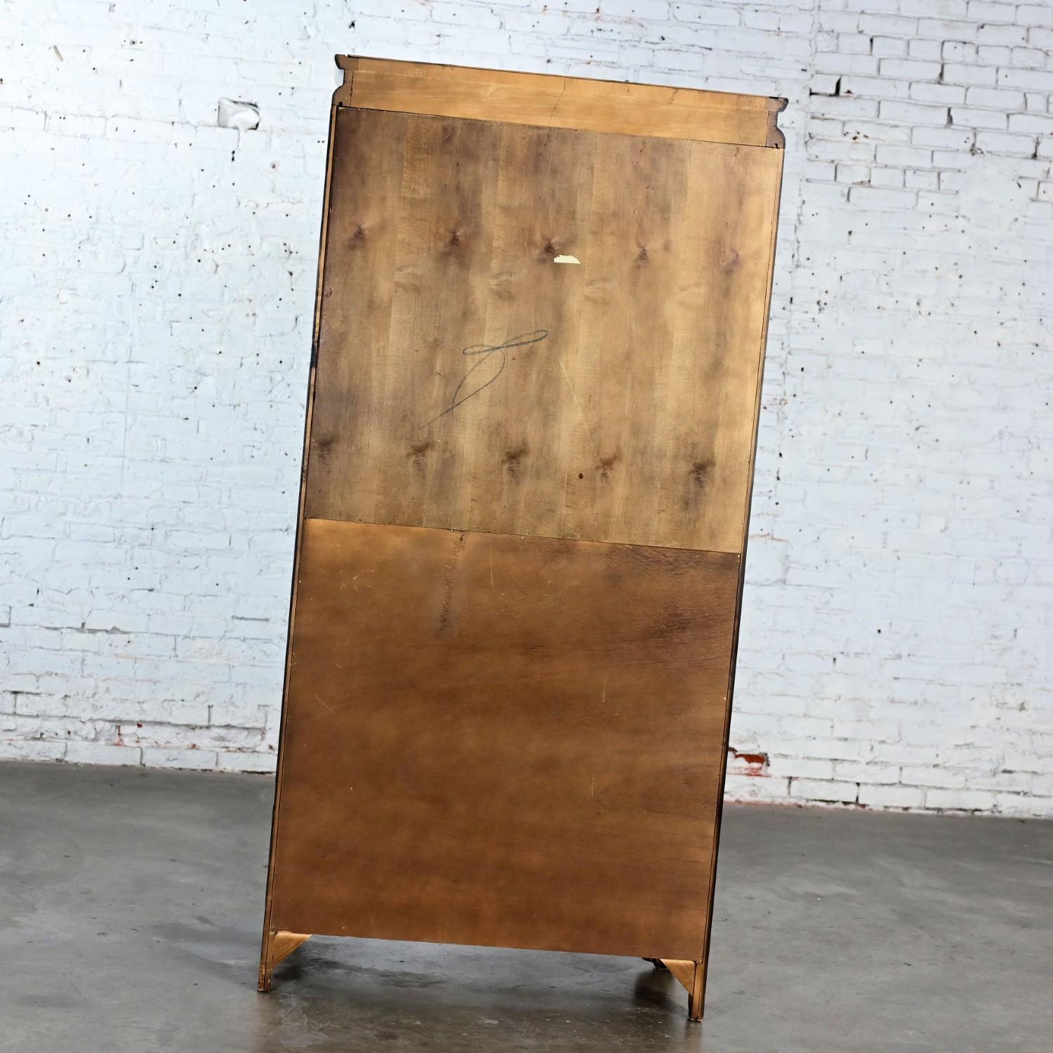 Chinoiserie Black & Burl Chin Hua Armoire by Raymond K. Sabota for Century Furn 5