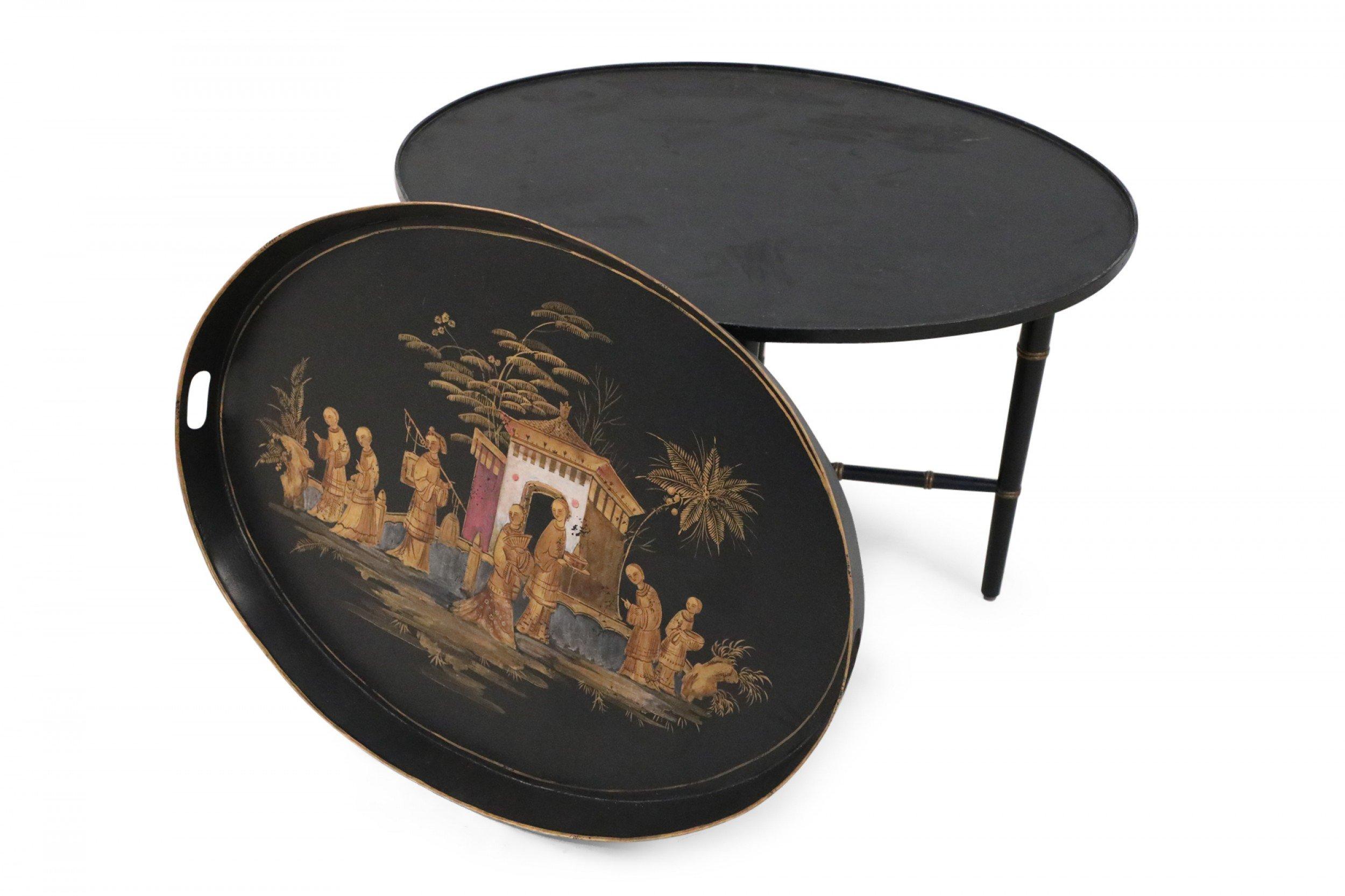 Chinoiserie Black Tray Top Coffee Table 4
